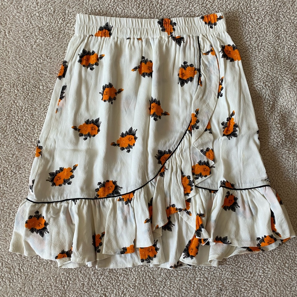 GANNI Floral Skirt